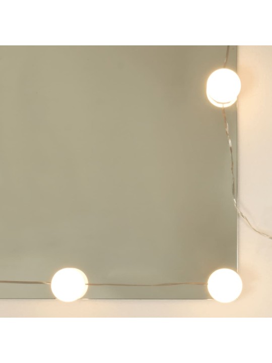 Zrcadlová skříňka s LED černá 60 x 31,5 x 62 cm