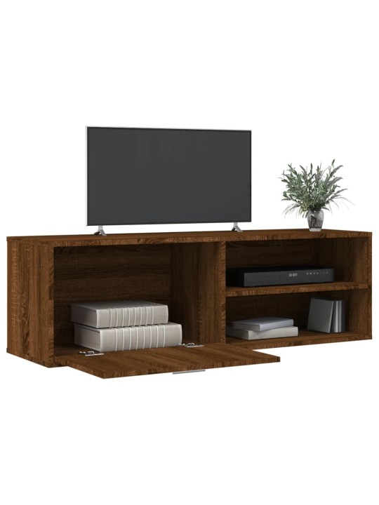TV skříňka hnědý dub 120 x 34 x 37 cm kompozitní dřevo