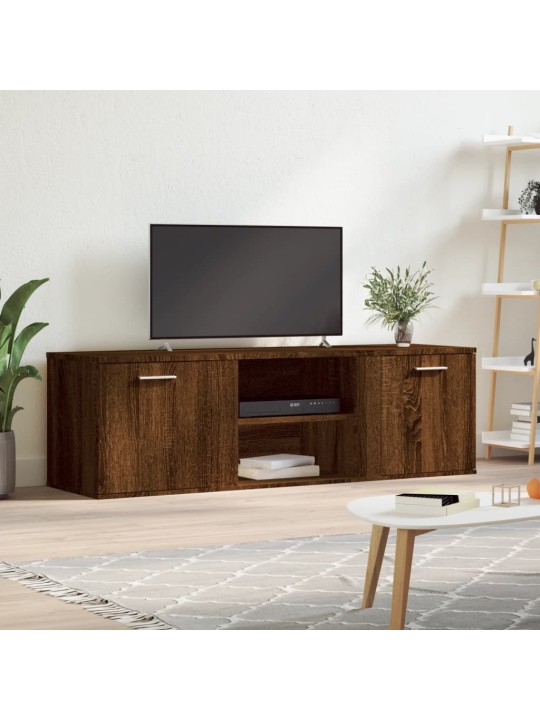 TV skříňka hnědý dub 120 x 34 x 37 cm kompozitní dřevo