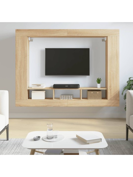 TV skříňka dub sonoma 152 x 22 x 113 cm kompozitní dřevo