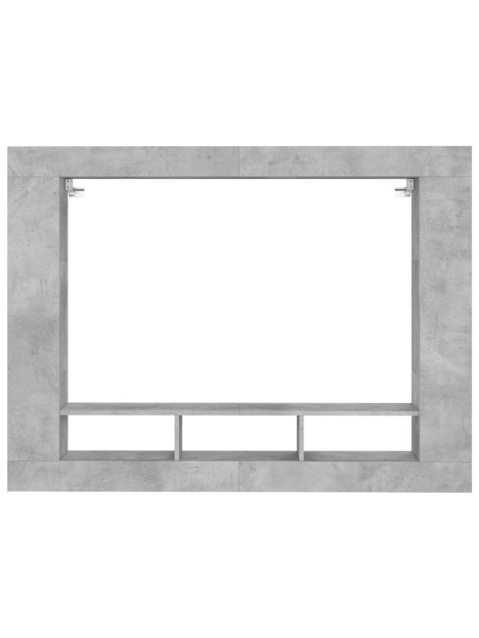 TV skříňka betonově šedá 152 x 22 x 113 cm kompozitní dřevo