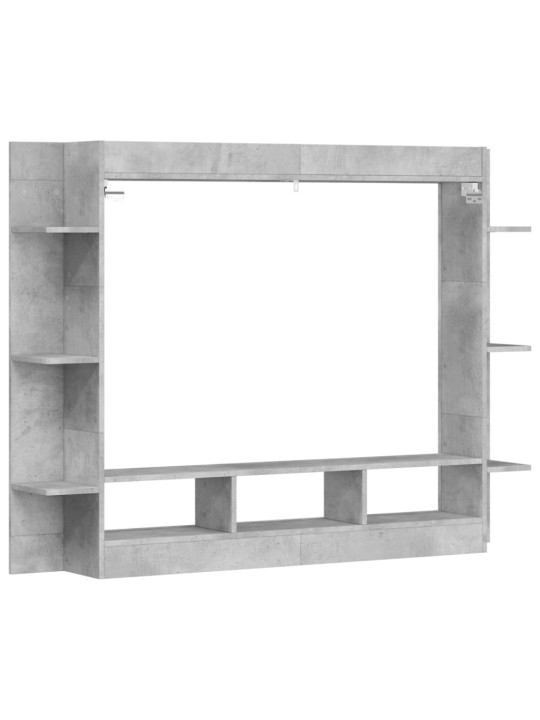 TV skříňka betonově šedá 152 x 22 x 113 cm kompozitní dřevo