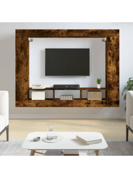 TV skříňka kouřový dub 152 x 22 x 113 cm kompozitní dřevo
