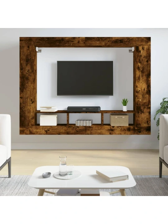 TV skříňka kouřový dub 152 x 22 x 113 cm kompozitní dřevo