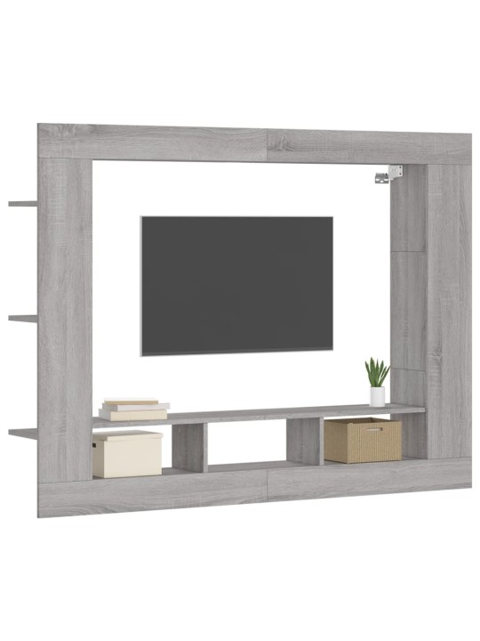 TV skříňka šedá sonoma 152 x 22 x 113 cm kompozitní dřevo