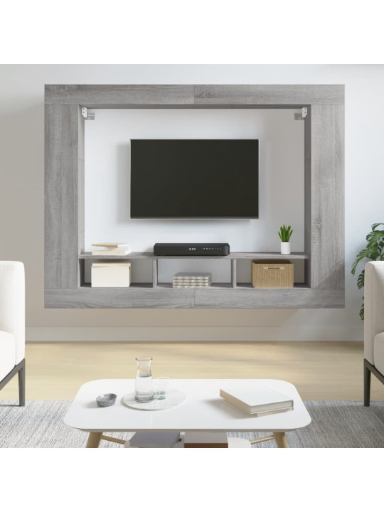 TV skříňka šedá sonoma 152 x 22 x 113 cm kompozitní dřevo