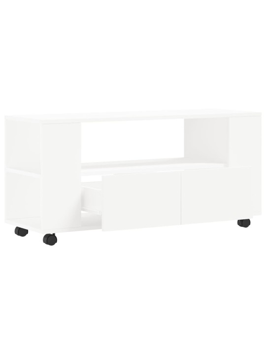 TV skříňka bílá 102 x 34,5 x 43 cm kompozitní dřevo