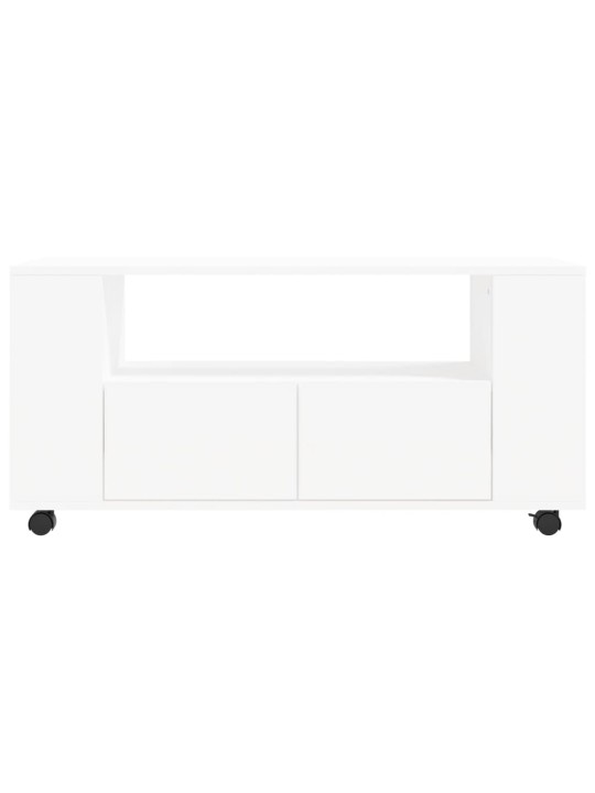 TV skříňka bílá 102 x 34,5 x 43 cm kompozitní dřevo