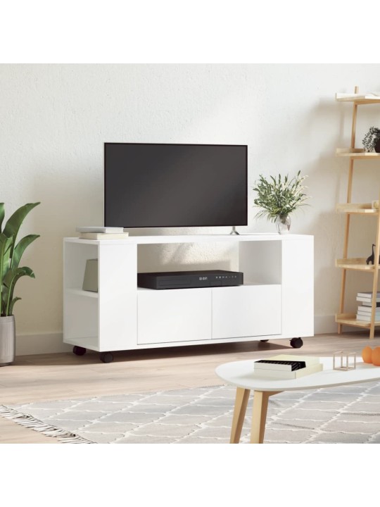 TV skříňka bílá 102 x 34,5 x 43 cm kompozitní dřevo