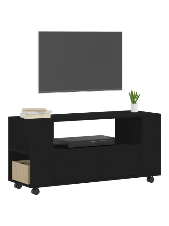 TV skříňka černá 102 x 34,5 x 43 cm kompozitní dřevo