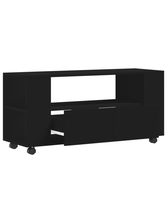 TV skříňka černá 102 x 34,5 x 43 cm kompozitní dřevo