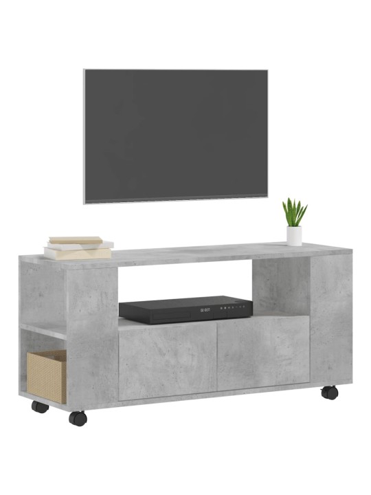 TV skříňka betonově šedá 102 x 34,5 x 43 cm kompozitní dřevo