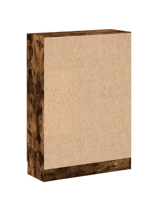 Knihovna kouřový dub 82,5 x 30,5 x 115 cm kompozitní dřevo