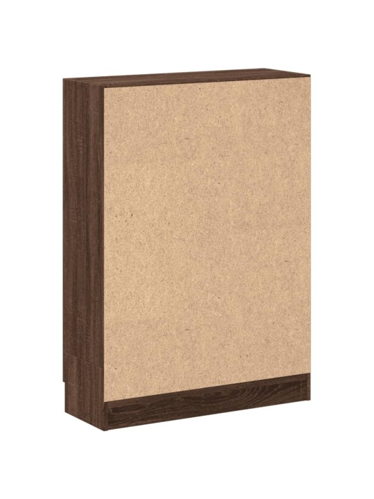 Knihovna hnědý dub 82,5 x 30,5 x 115 cm kompozitní dřevo