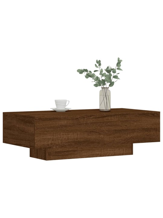 Konferenční stolek hnědý dub 100x49,5x31 cm kompozitní dřevo