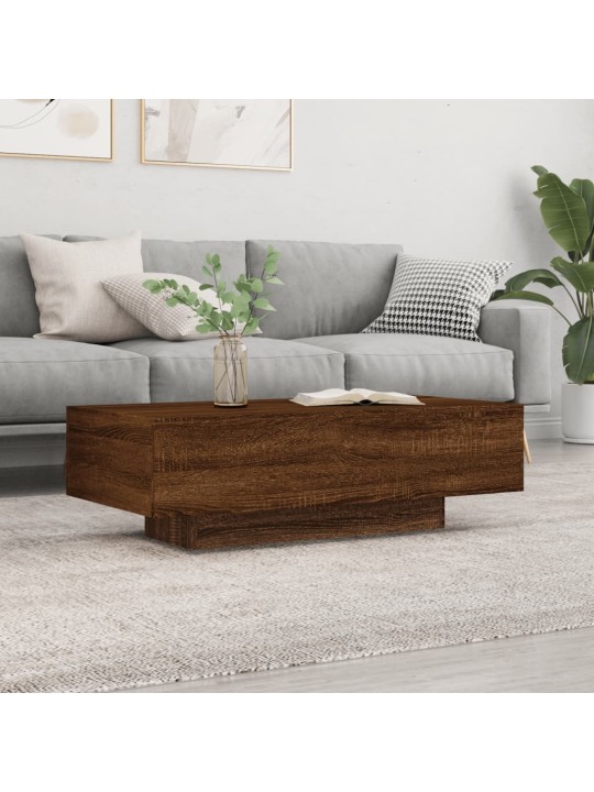 Konferenční stolek hnědý dub 100x49,5x31 cm kompozitní dřevo