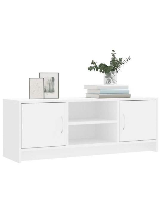 TV skříňka bílá 102x30x37,5 cm kompozitní dřevo