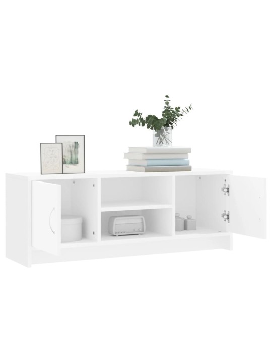 TV skříňka bílá 102x30x37,5 cm kompozitní dřevo