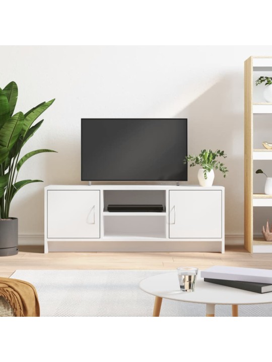 TV skříňka bílá 102x30x37,5 cm kompozitní dřevo