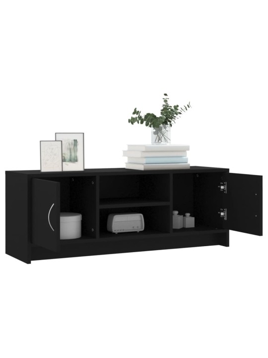 TV skříňka černá 102x30x37,5 cm kompozitní dřevo