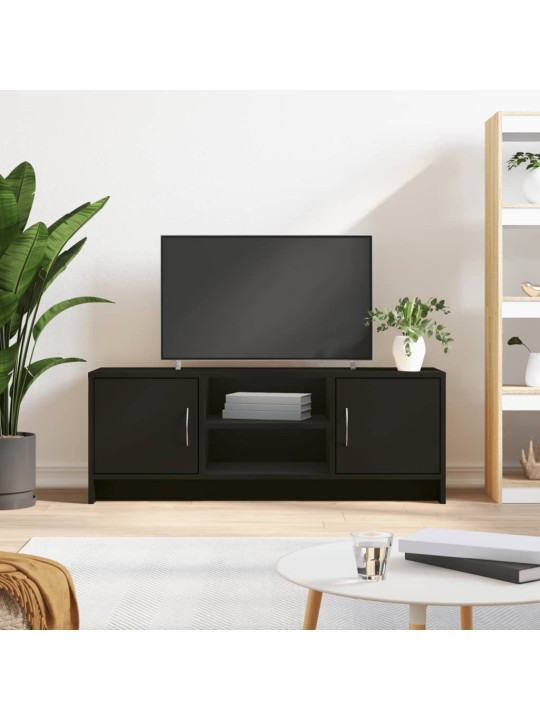 TV skříňka černá 102x30x37,5 cm kompozitní dřevo