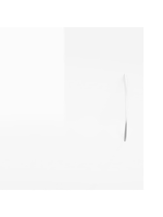TV skříňka bílá vysoký lesk 102x30x37,5 cm kompozitní dřevo
