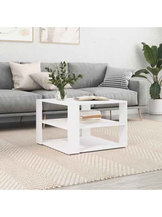 Konferenční stolek bílý 59,5 x 59,5 x 40 cm kompozitní dřevo