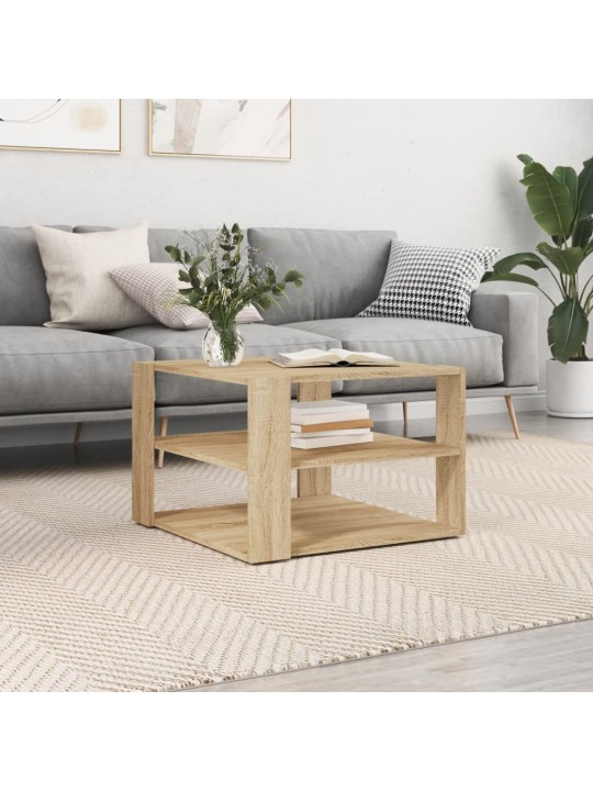 Konferenční stolek dub sonoma 59,5x59,5x40 cm kompozitní dřevo