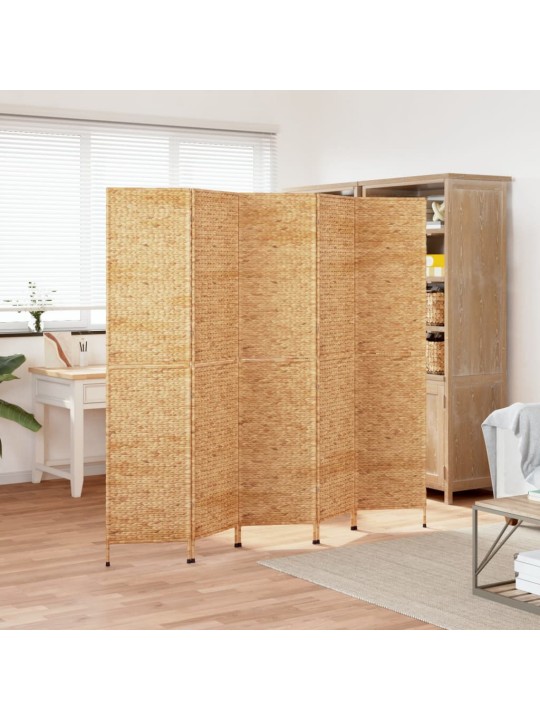 Paraván 5panelový 205 x 180 cm vodní hyacint