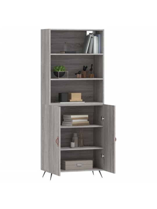 Skříň highboard šedá sonoma 69,5 x 34 x 180 cm kompozitní dřevo