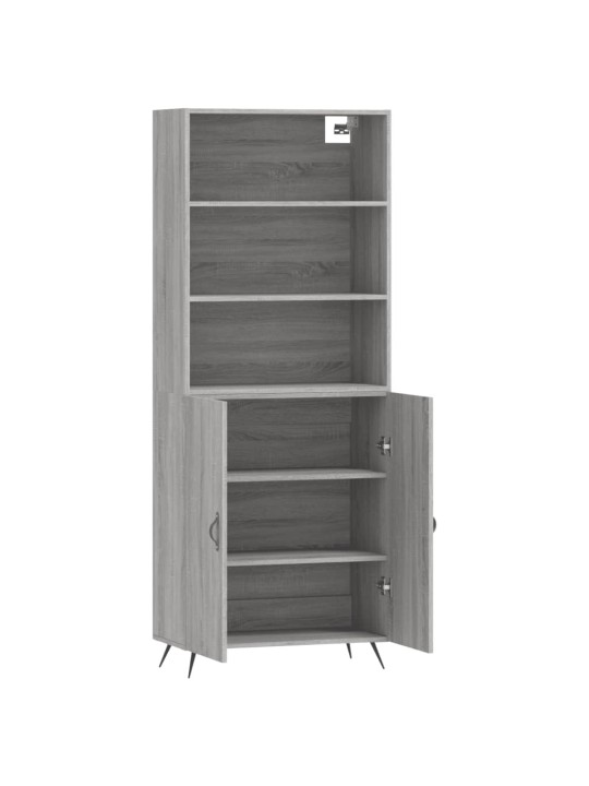 Skříň highboard šedá sonoma 69,5 x 34 x 180 cm kompozitní dřevo