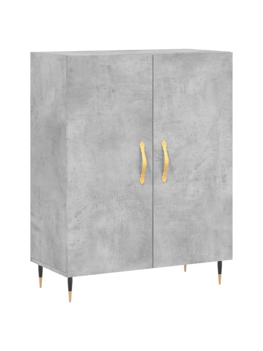Skříň highboard betonově šedá 69,5x34x180 cm kompozitní dřevo