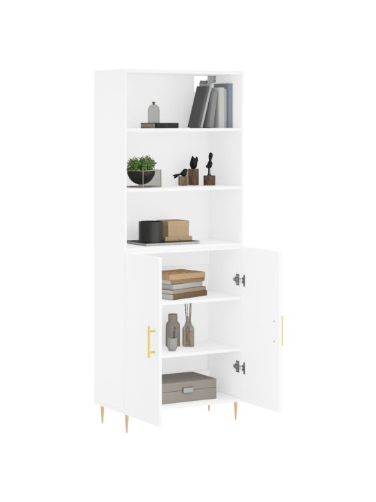 Skříň highboard bílá 69,5 x 34 x 180 cm kompozitní dřevo