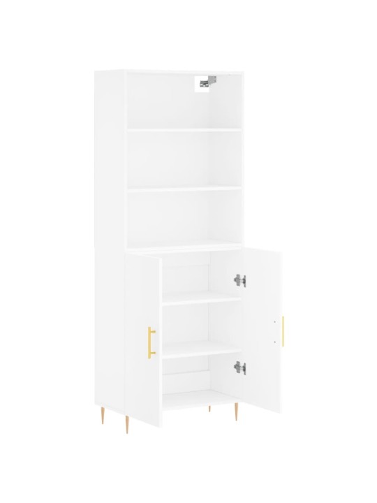 Skříň highboard bílá 69,5 x 34 x 180 cm kompozitní dřevo