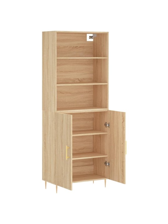 Skříň highboard dub sonoma 69,5 x 34 x 180 cm kompozitní dřevo