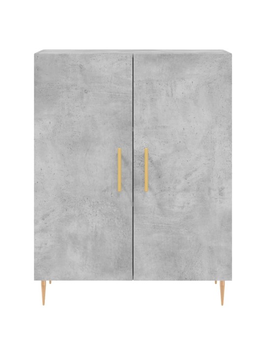 Skříň highboard betonově šedá 69,5x34x180 cm kompozitní dřevo