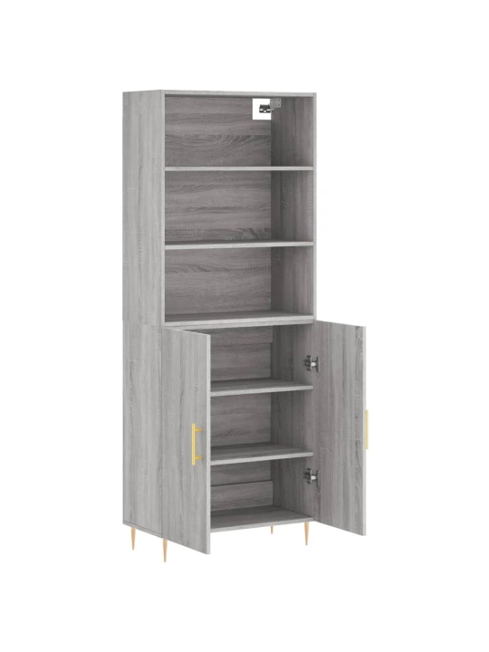 Skříň highboard šedá sonoma 69,5 x 34 x 180 cm kompozitní dřevo