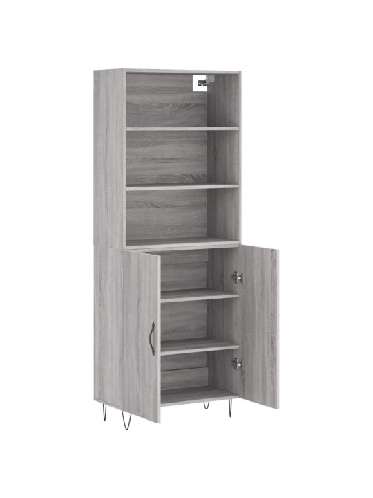 Skříň highboard šedá sonoma 69,5 x 34 x 180 cm kompozitní dřevo