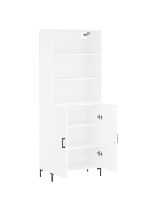 Skříň highboard bílá 69,5 x 34 x 180 cm kompozitní dřevo