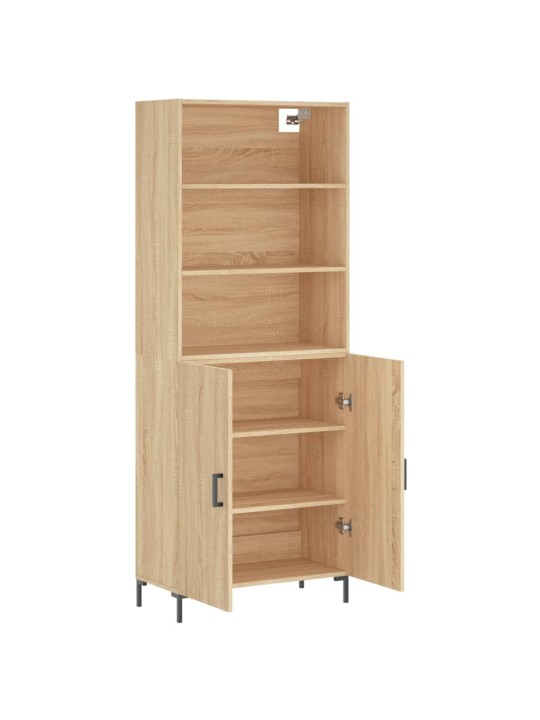 Skříň highboard dub sonoma 69,5 x 34 x 180 cm kompozitní dřevo