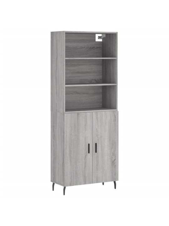 Skříň highboard šedá sonoma 69,5 x 34 x 180 cm kompozitní dřevo