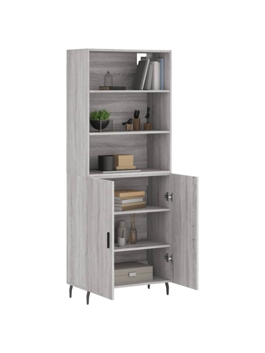 Skříň highboard šedá sonoma 69,5 x 34 x 180 cm kompozitní dřevo