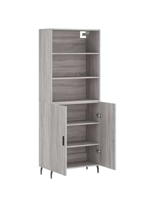 Skříň highboard šedá sonoma 69,5 x 34 x 180 cm kompozitní dřevo
