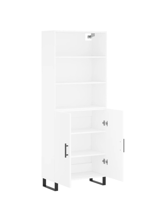Skříň highboard bílá 69,5 x 34 x 180 cm kompozitní dřevo