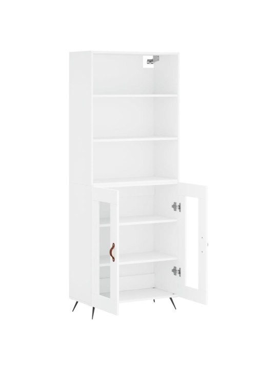 Skříň highboard bílá 69,5 x 34 x 180 cm kompozitní dřevo