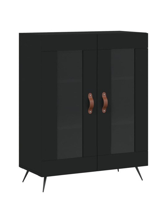 Skříň highboard černá 69,5 x 34 x 180 cm kompozitní dřevo