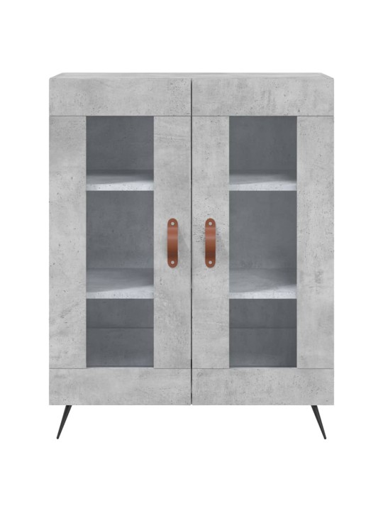 Skříň highboard betonově šedá 69,5x34x180 cm kompozitní dřevo
