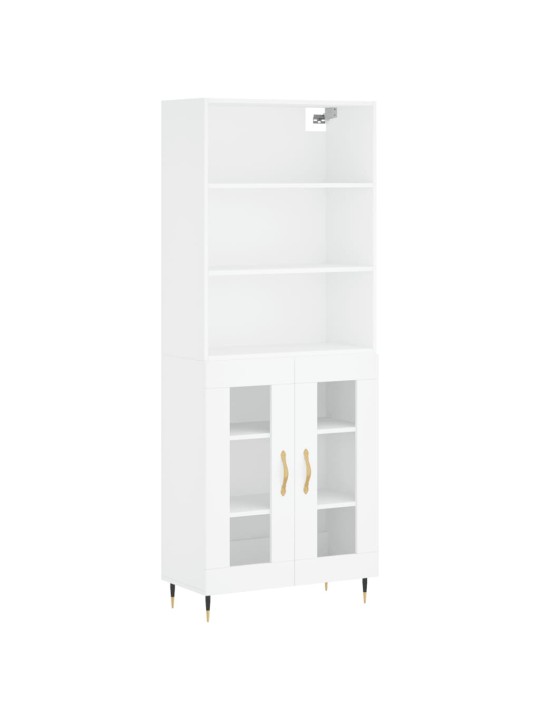 Skříň highboard bílá 69,5 x 34 x 180 cm kompozitní dřevo