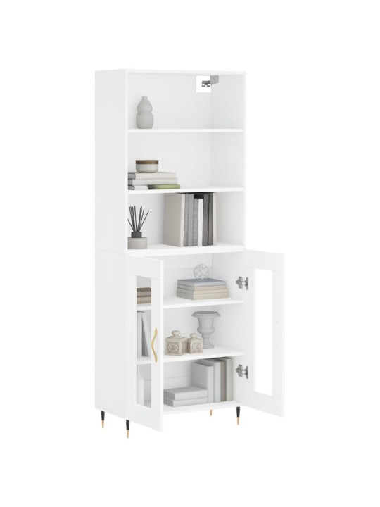 Skříň highboard bílá 69,5 x 34 x 180 cm kompozitní dřevo
