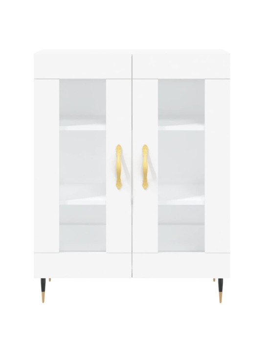 Skříň highboard bílá 69,5 x 34 x 180 cm kompozitní dřevo